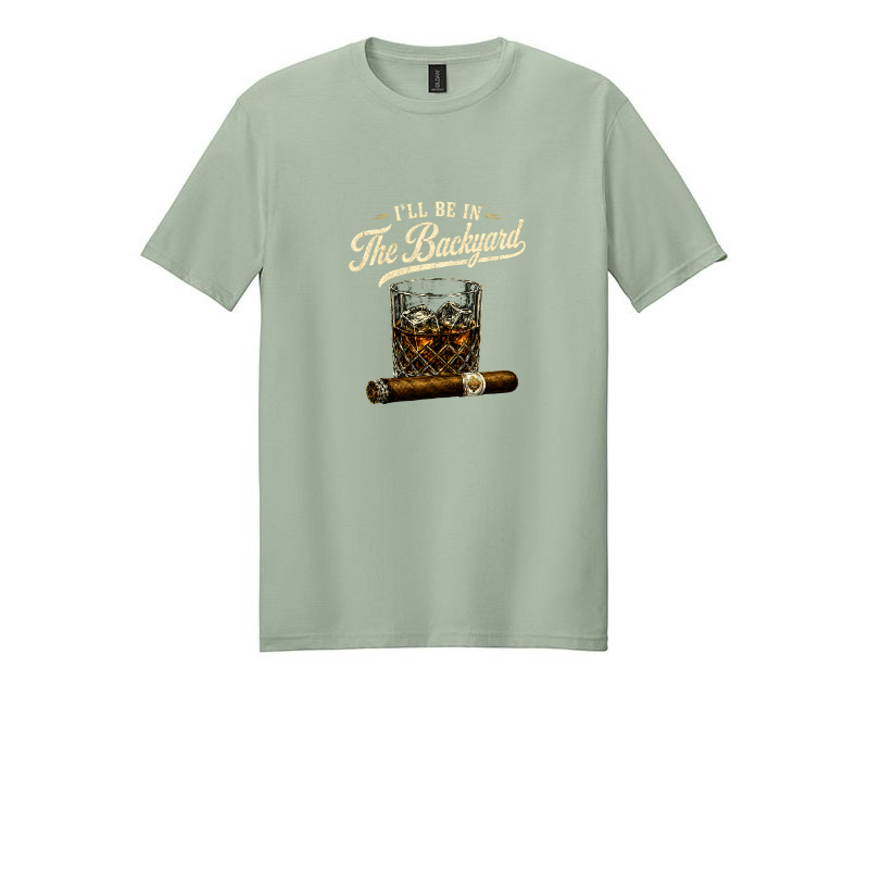 Backyard drink cigar. Tshirt.