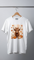 Fall highland cow. Tshirt.